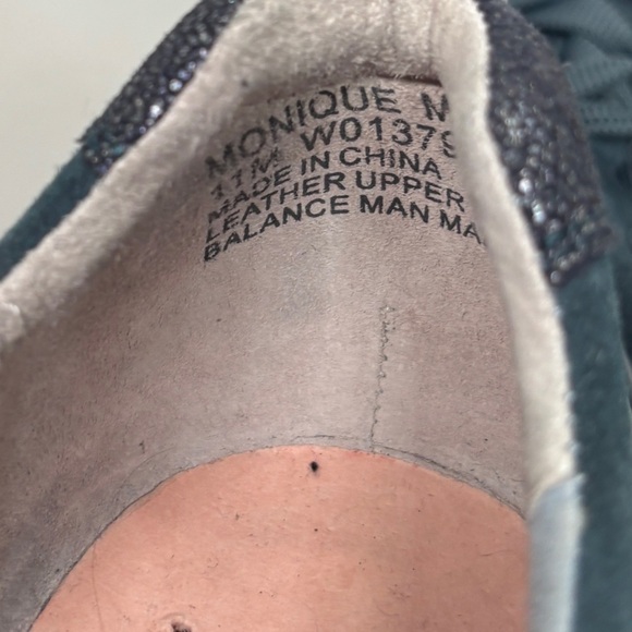 MUNRO Monique Suede Sneaker In Denim Suede Combo women’s size 11 - Picture 6 of 13